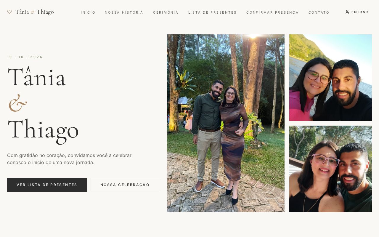 Preview do projeto Tânia e Thiago